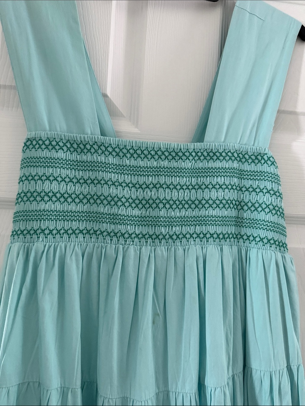 Anthropologie Aqua Lightweight Smocked Dress - Picture 5 of 7